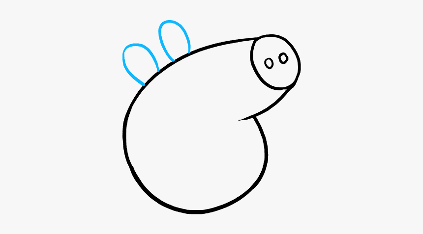 How To Draw Peppa Pig - Easy Drawing Peppa Pig, HD Png Download, Free Download