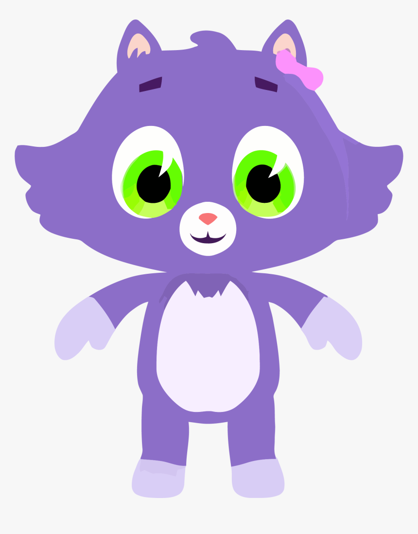 Medium Purple Cat Png - Purple Cat Clip Art, Transparent Png, Free Download
