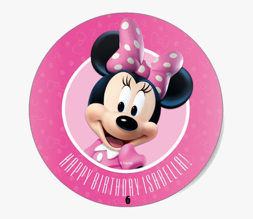 50 Adesivos Personalizados Minnie Rosa - Minnie Rosa Png, Transparent Png, Free Download