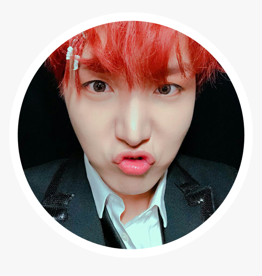 Bts J-hope Hobi Hoseok Edit Sticker - Bts Jhope Red Hair, HD Png Download, Free Download