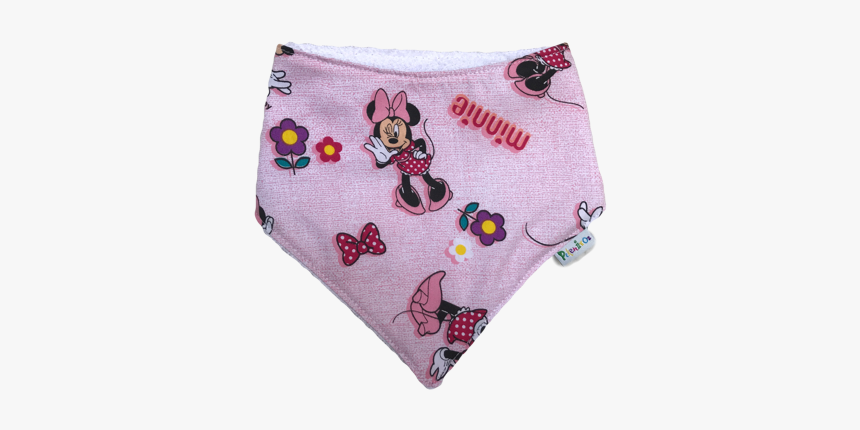 Babador Bandana Minnie Rosa Pe9177 - Tecido Com Estampa Da Minnie, HD Png Download, Free Download