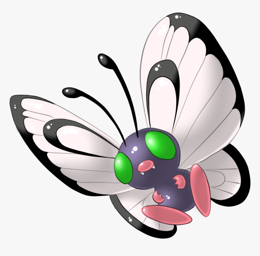 Transparent Metapod Png - Pokemon Butterfree Shiny, Png Download, Free Download