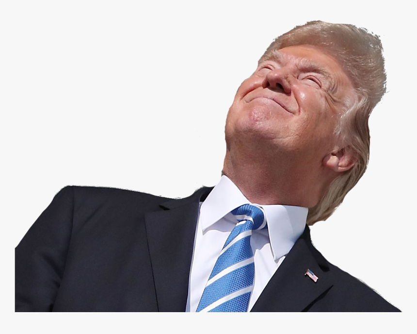 Donald Trump Looking At Solar Eclipse, HD Png Download, Free Download
