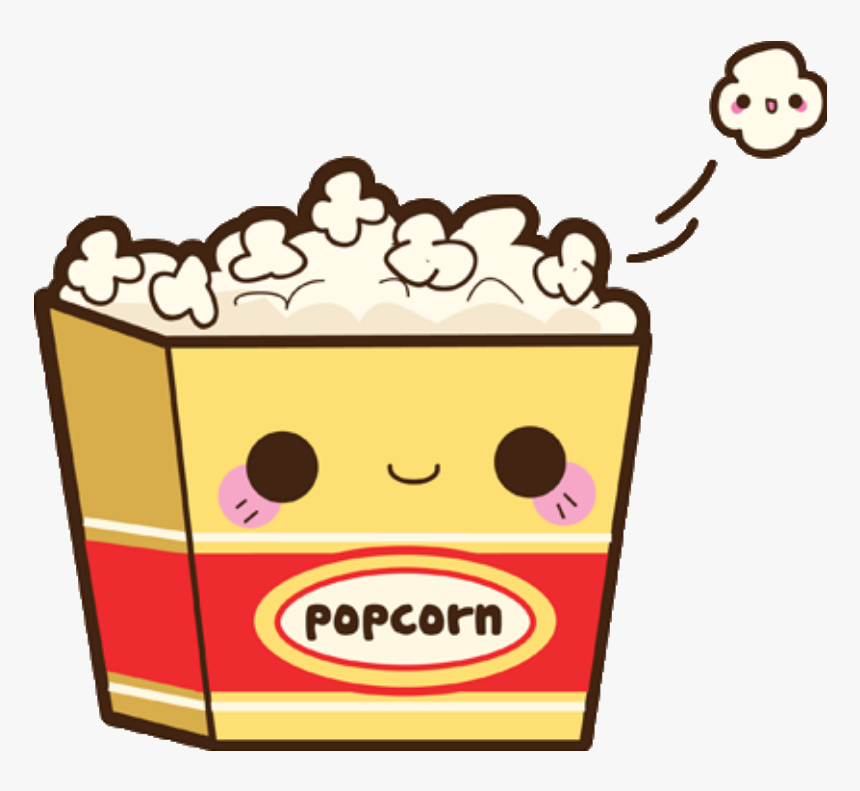 Popcorn Tumblr Wallpapers Picture On High Resolution - Popcorn Kawaii Png, Transparent Png, Free Download