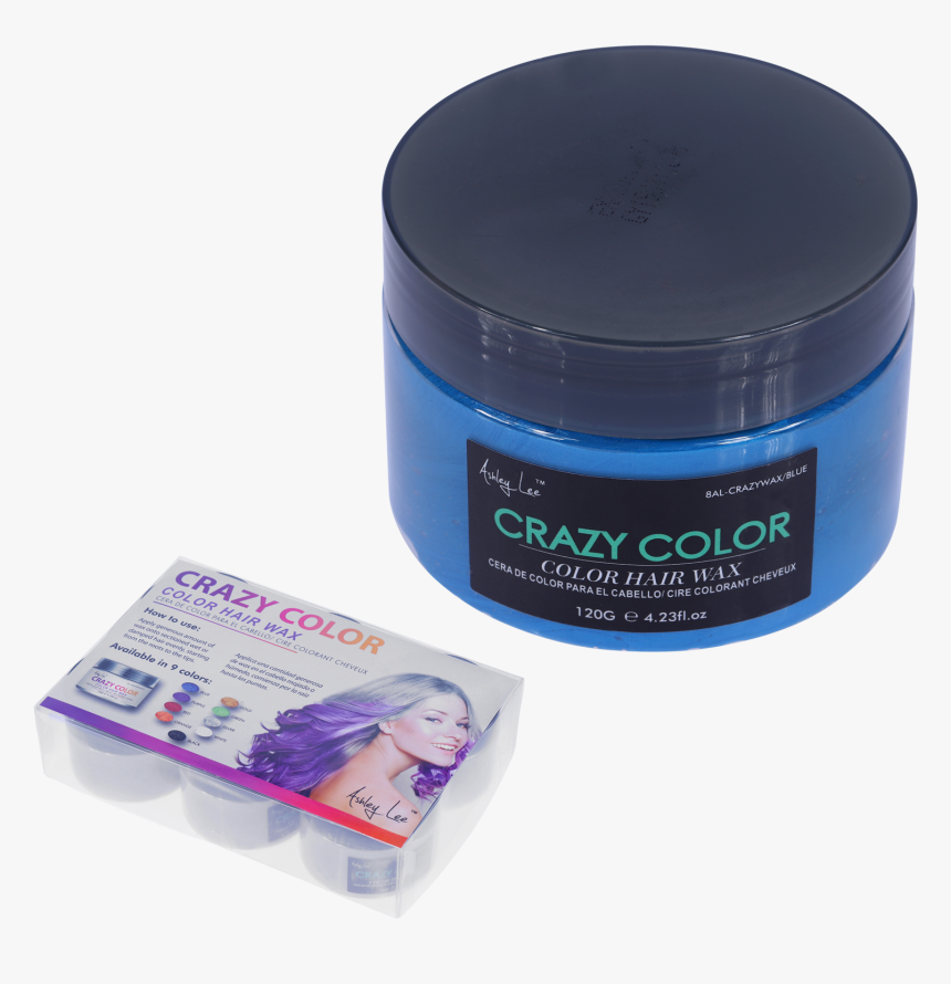 Ashley Lee Color Crazy Hair Wax Blue - Ashley Lee Crazy Color Hair Wax, HD Png Download, Free Download
