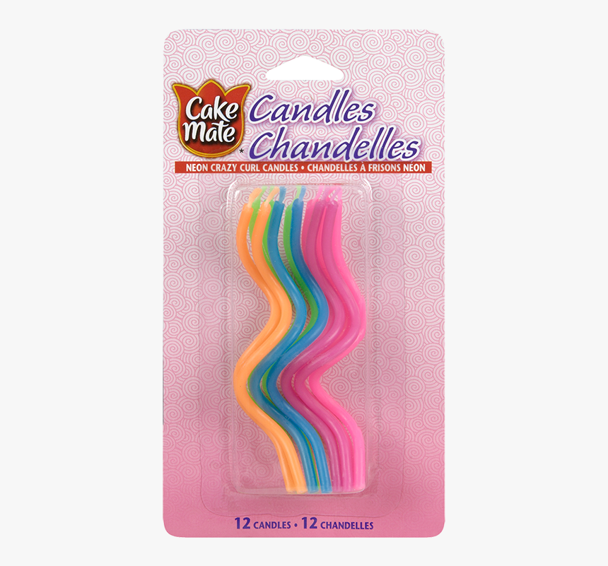 Neon Crazy Curl Candles - Birthday Candle, HD Png Download, Free Download