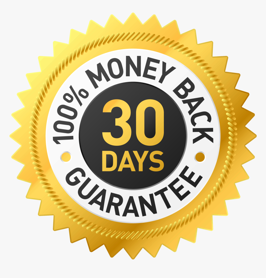 Money Back Guarantee Png - 30 Day Money Back Guarantee Badge Png, Transparent Png, Free Download