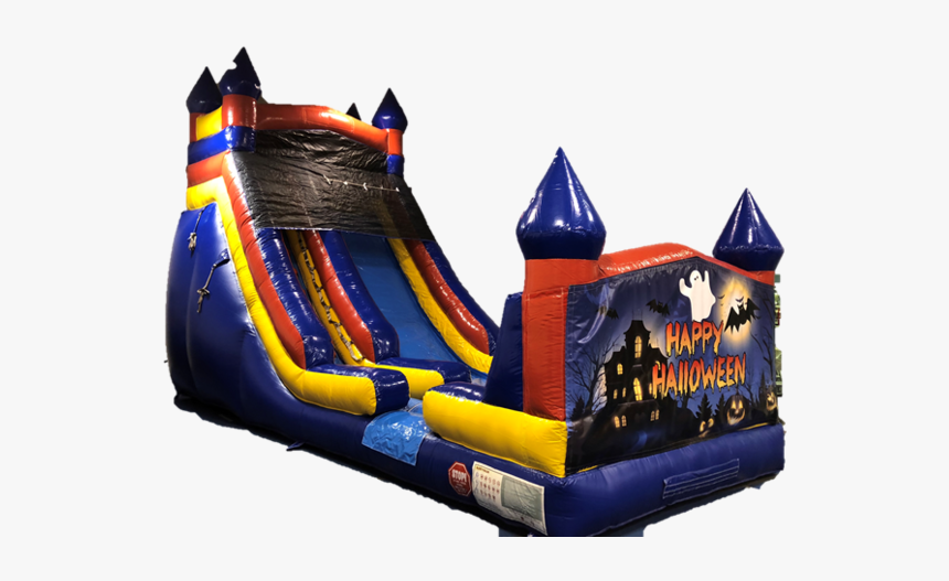 18ft Castle Slide- Halloween Banner - Halloween Inflatable Slide, HD Png Download, Free Download