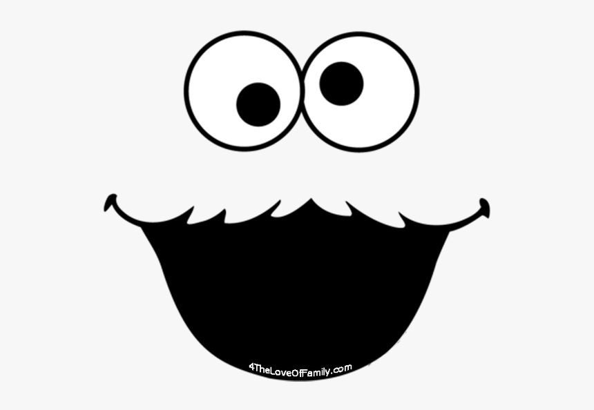 Cookie Monster Face Printables Hd Png Download Kindpng