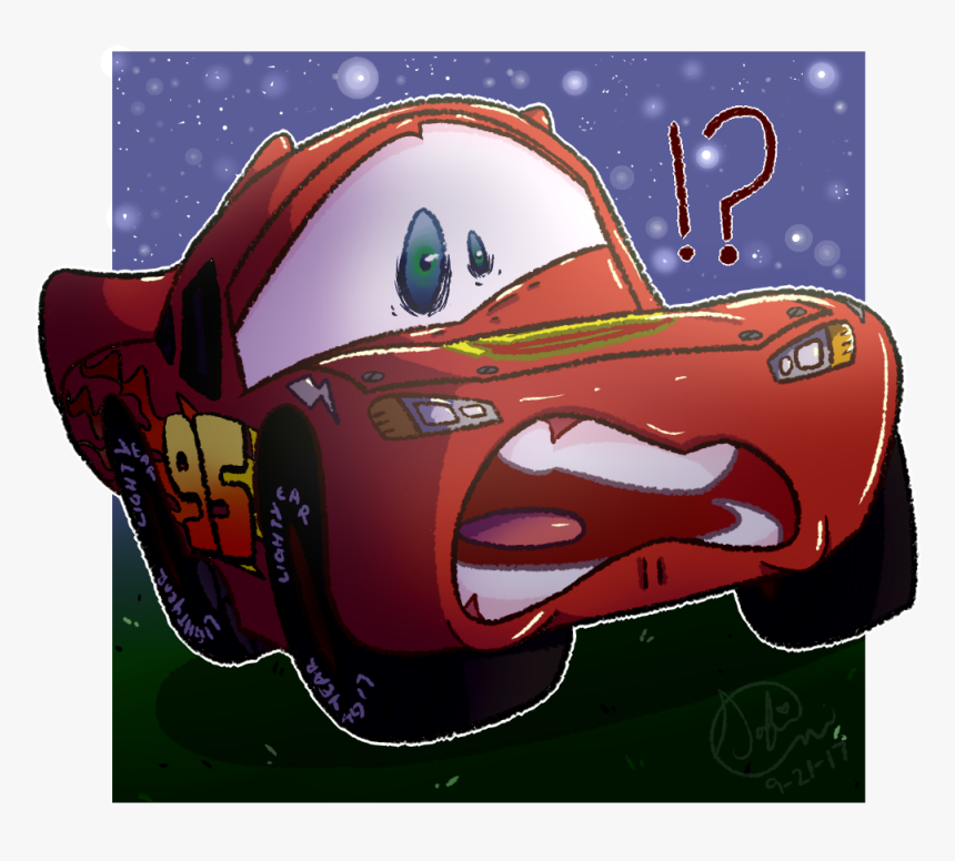 “i Really Like The Freaked Out Mcqueen From The Sketch - Jackson Storm Lightning Mcqueen Cruz Ramirez, HD Png Download, Free Download