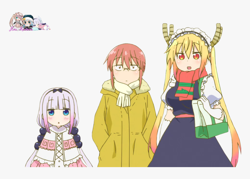 Ken Renders Ken Renders Kanna Kamui Kanna Kamui Kanna - Kobayashi Tohru And Kanna, HD Png Download, Free Download