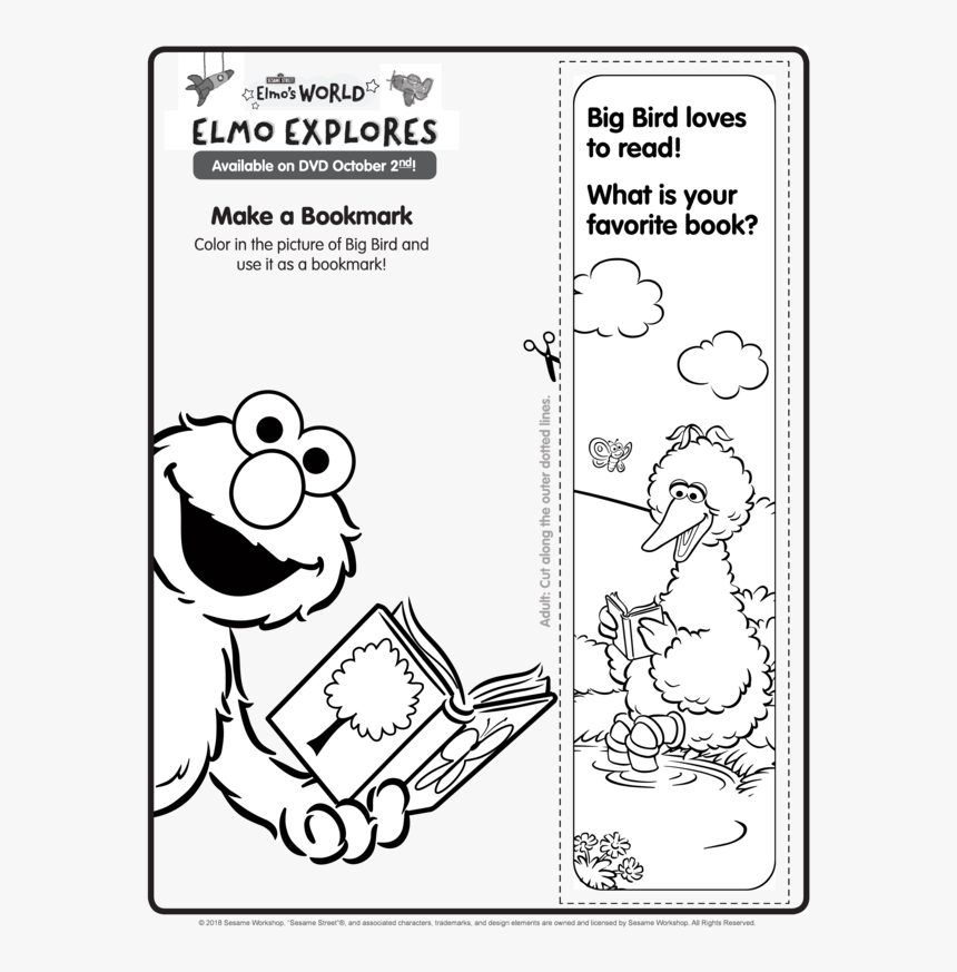 Elmo Coloring Pages To Print, HD Png Download, Free Download