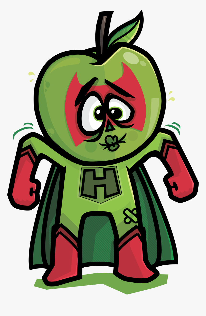 Sour Apple Shock - Cartoon, HD Png Download, Free Download