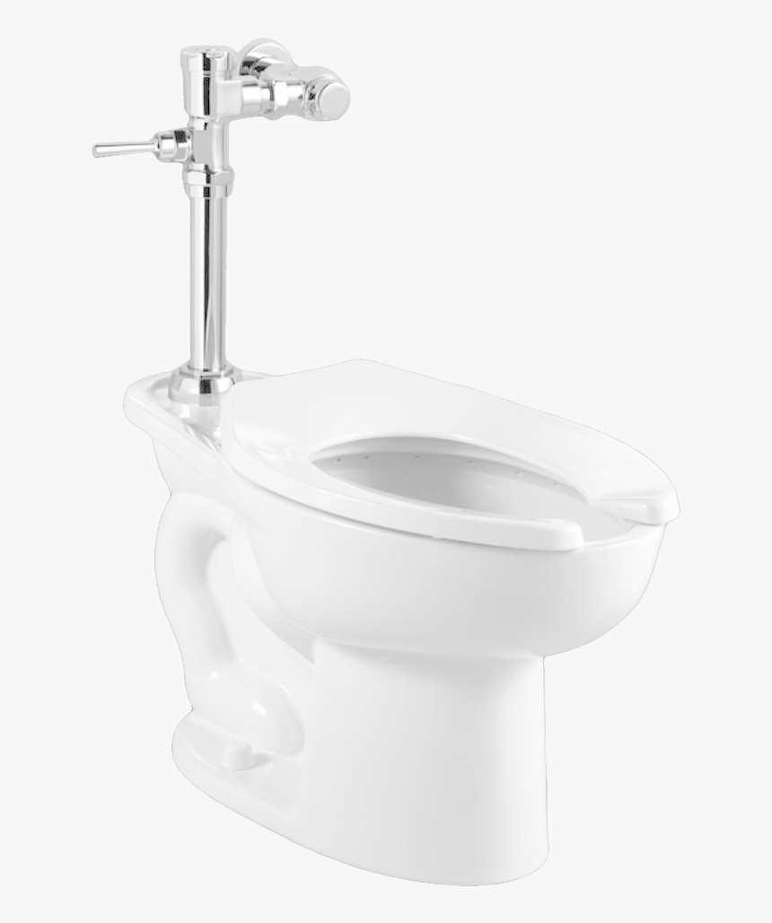 Madera Toilet With Exposed Manual Flush Valve System - Floor Mounted Toilet With Flush Valve, HD Png Download, Free Download