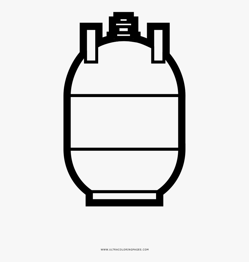 Propane Tank Coloring Page - Mewarnai Gambar Radio, HD Png Download, Free Download