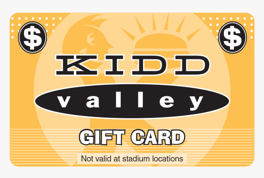 Kidd Valley Gift Card, HD Png Download, Free Download