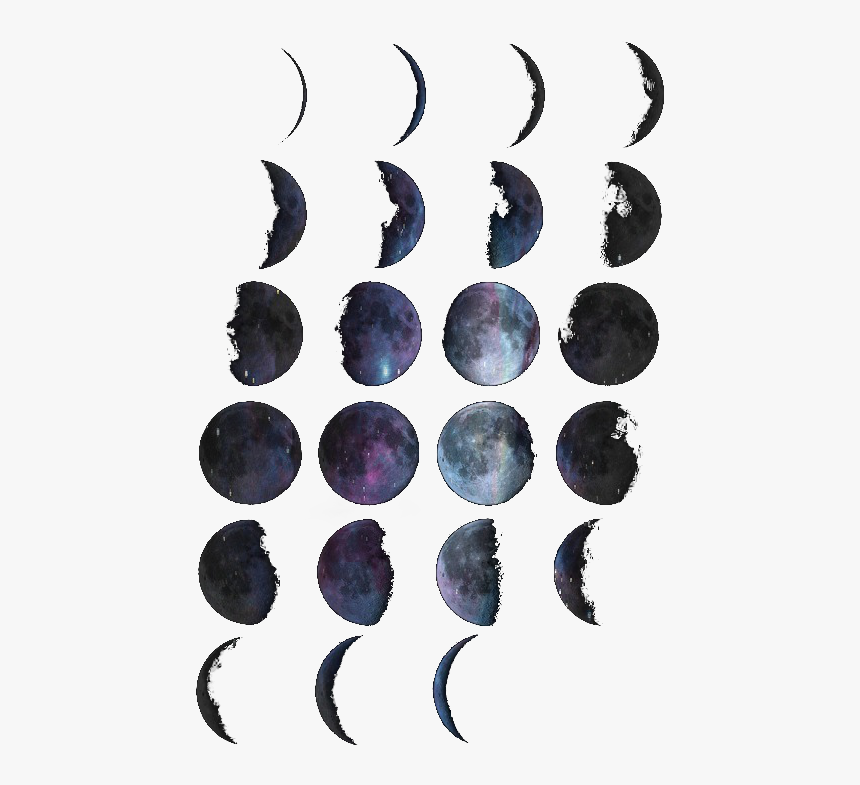 Transparent Moon Phases Clipart - Moon Phases Watercolor Tattoo, HD Png Download, Free Download