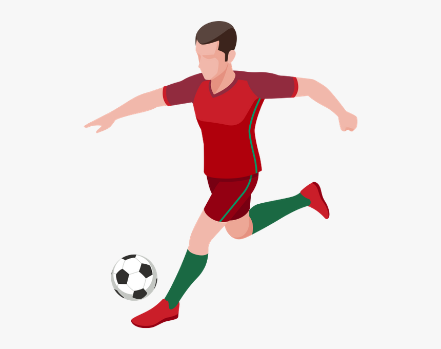 Футболист, Спортсмен, Футбол, Футбольный Мяч, Спорт, - Russian Soccer Player Vector, HD Png Download, Free Download