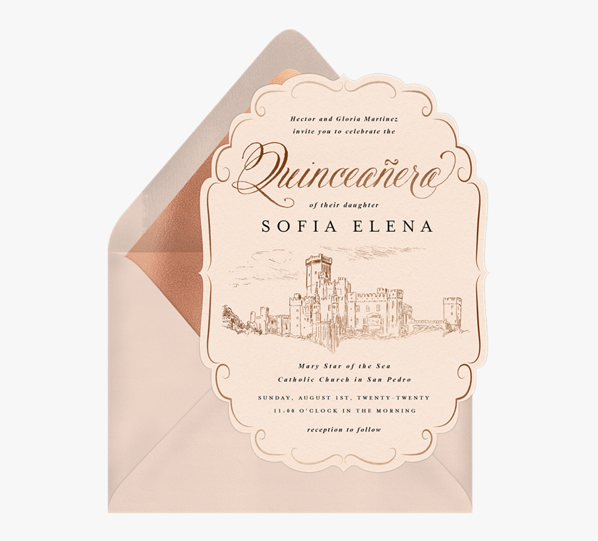 Royal Quinceañera Invitations From Greenvelope - Quinceanera Invitations, HD Png Download, Free Download