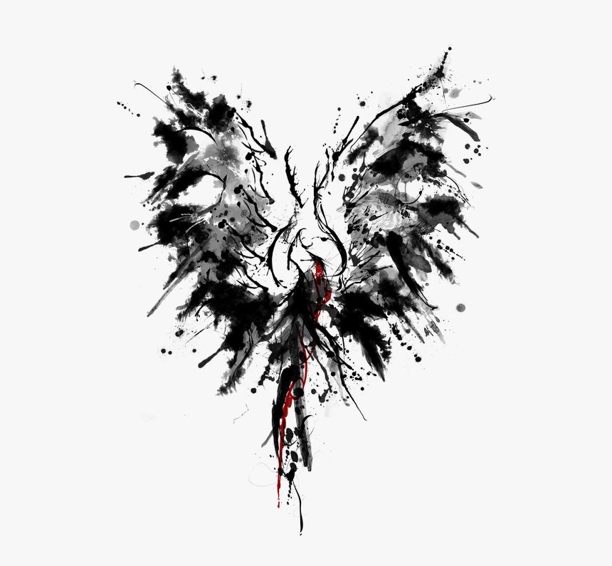 Phoenix, Watercolour, Tattoo - Phoenix Abstract, HD Png Download, Free Download