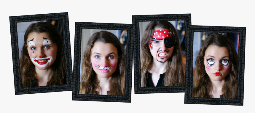 Four Easy Halloween Face Painting Tutorials For Kids - Picture Frame, HD Png Download, Free Download