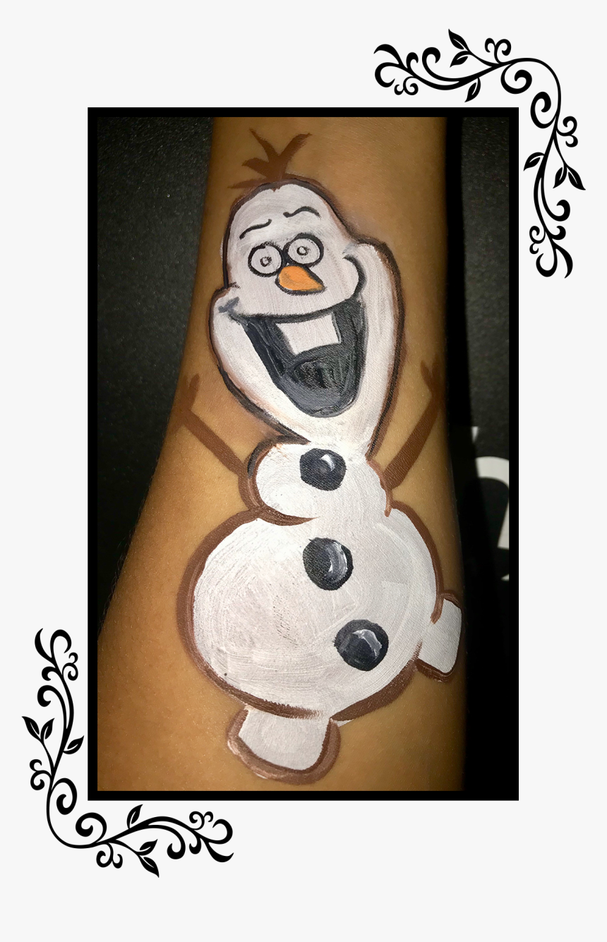 Snowman Arm Painting - Cartoon, HD Png Download, Free Download