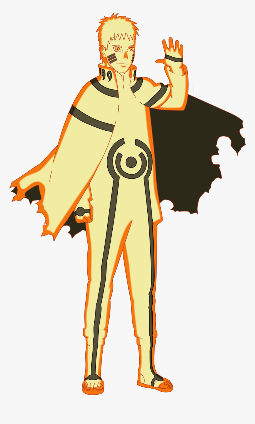 Transparent Naruto Hokage Png - Naruto Bijuu Mode Adult, Png Download - kin...