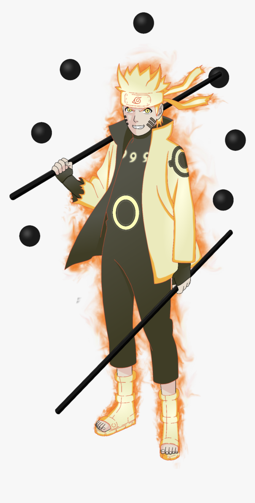 #naruto #shippuden #uzumaki #kurama #kyubi #chakra - Naruto Uzumaki Chakra Mode, HD Png Download, Free Download