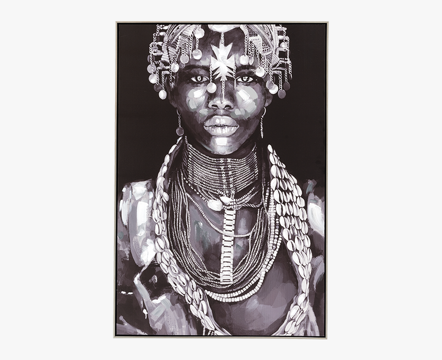 Painting Tribal Black And White African Art, HD Png Download, Free Download