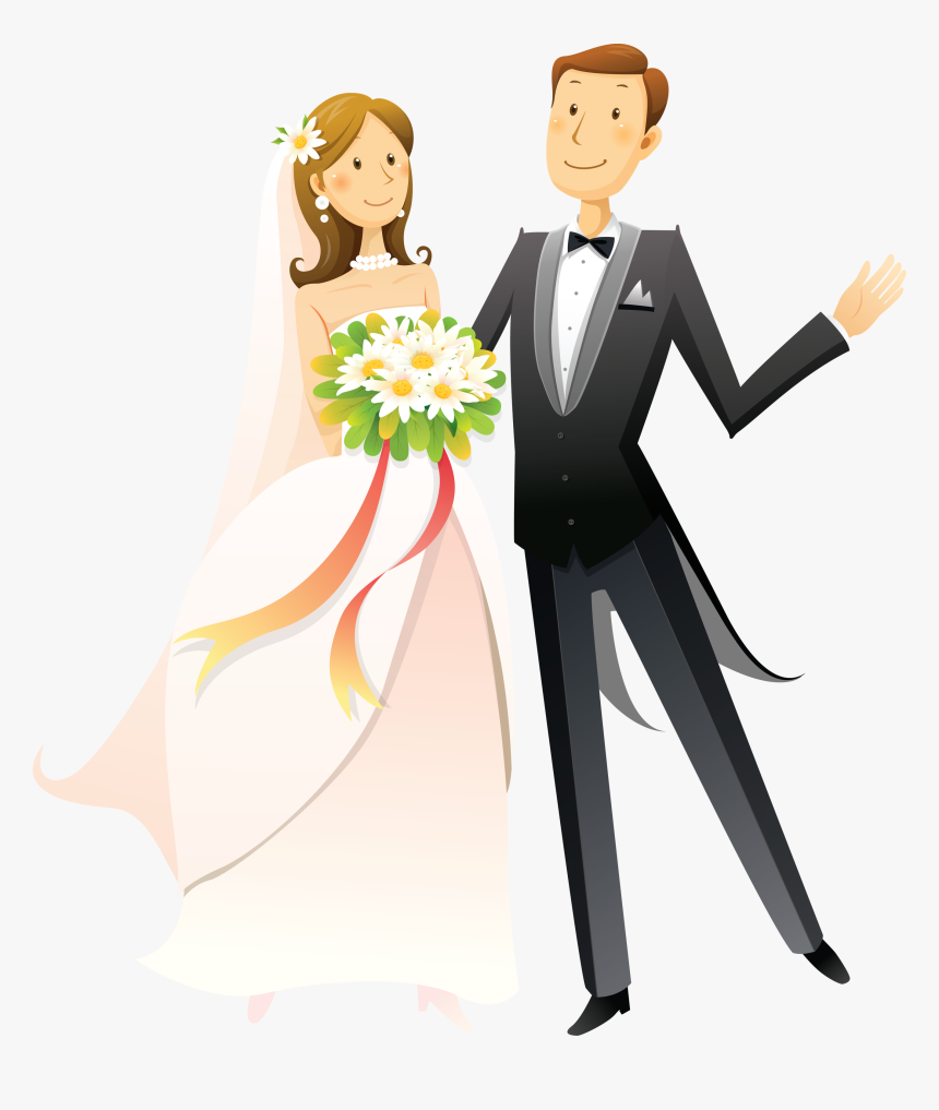 Wedding Embroidery Cliparts - Bride And Groom Icon Png, Transparent Png, Free Download