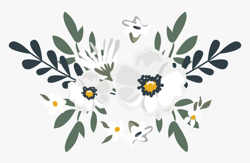 Floral Acuarela De Flores - Flores Acuarela Verde Png, Transparent Png, Free Download