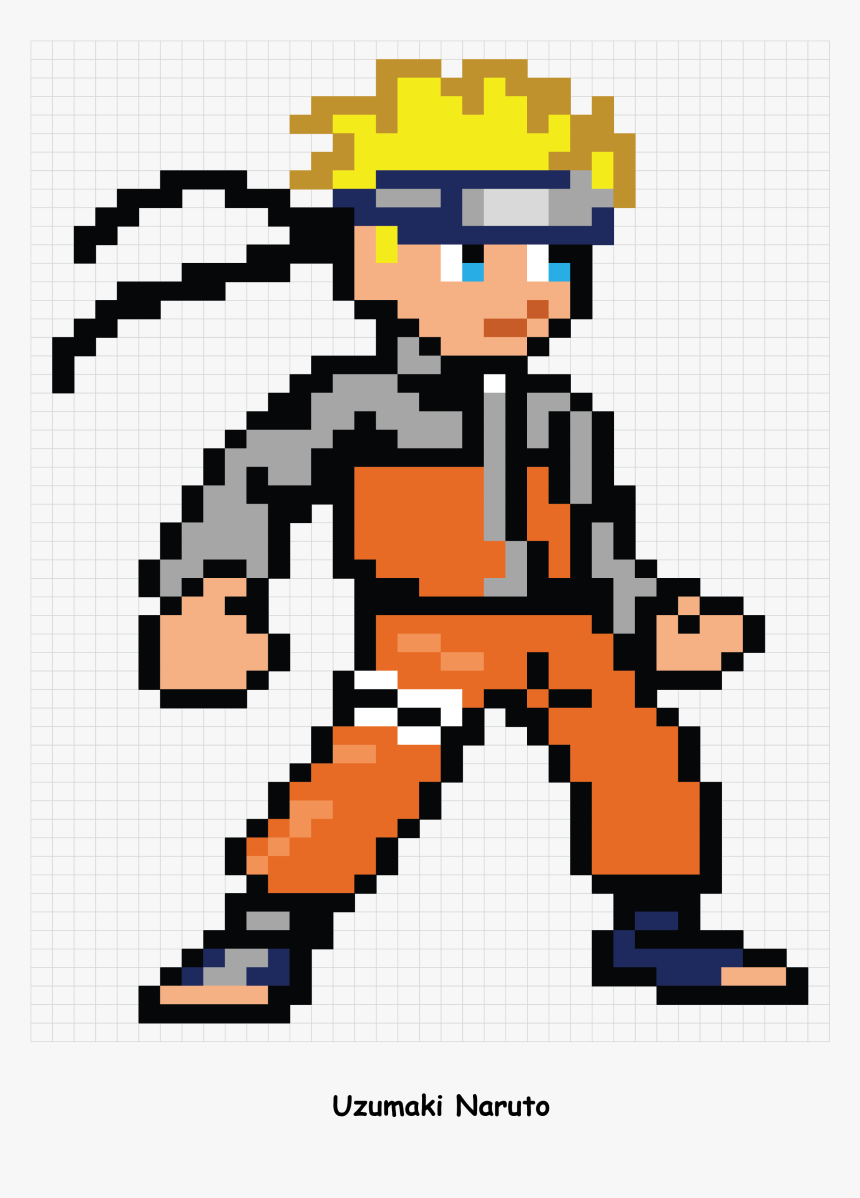 Naruto Pixel Art, HD Png Download, Free Download