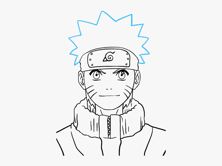 Naruto Head Png - Easy How To Draw Naruto, Transparent Png, Free Download