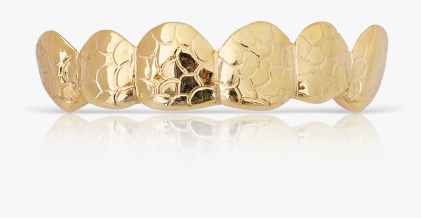 Polished Nugget Style Yellow Gold Teeth - Bracelet, HD Png Download, Free Download