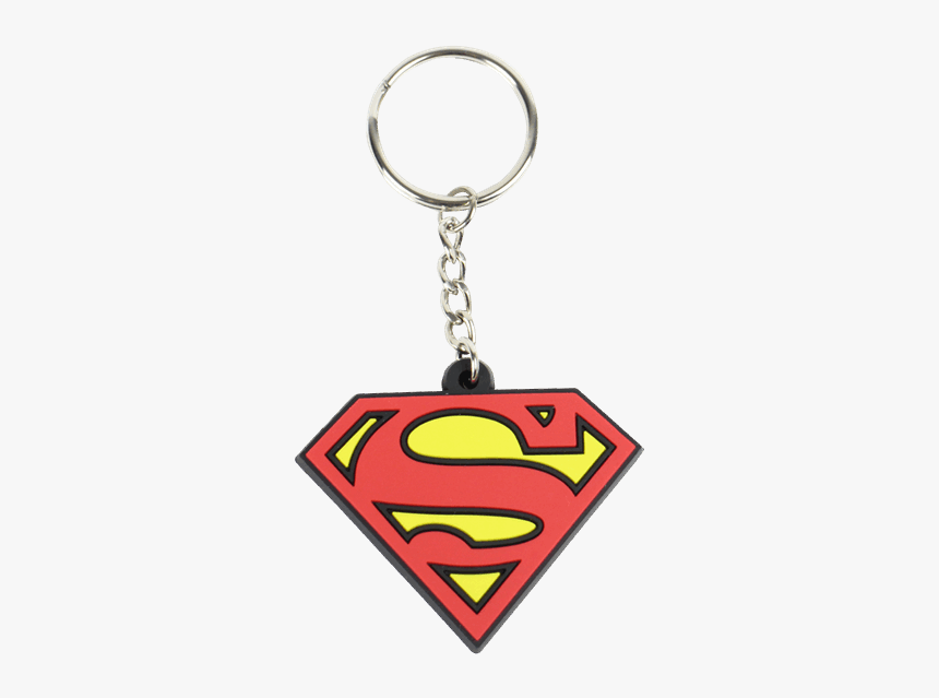 Dc Comics Superman Shield Rubber Keyring New Official - Batman And Superman Logos, HD Png Download, Free Download