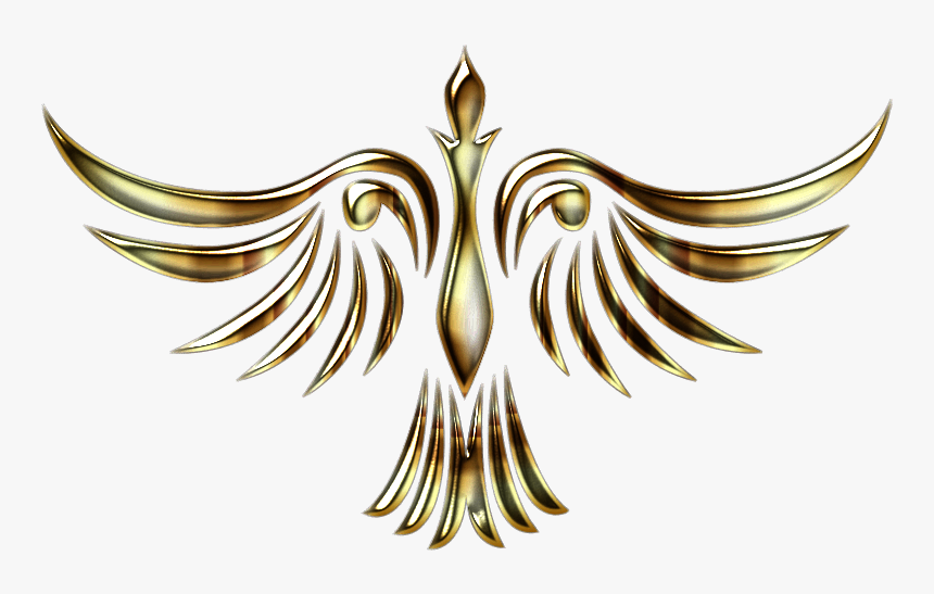 Phoenix Bird 1 Clipart Icon Png - Gold Phoenix Bird Logo, Transparent Png, Free Download