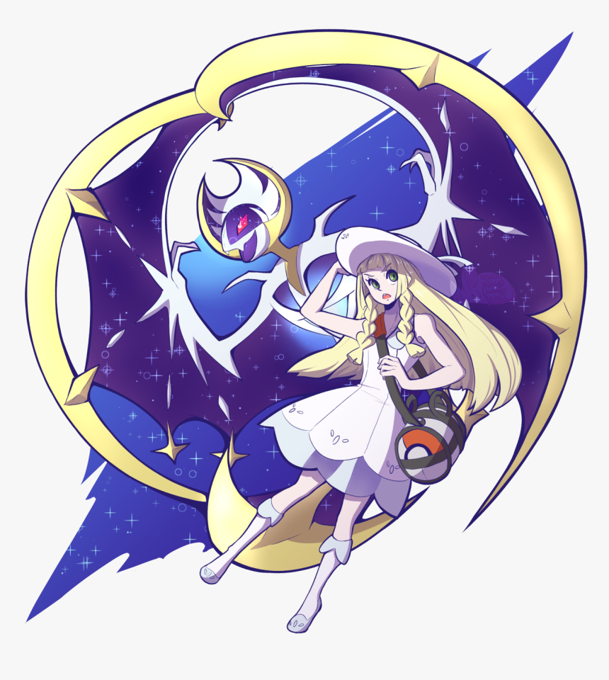 Lunala Png - Lunala - Pokemon Moon Lillie And Lunala, Transparent Png, Free Download