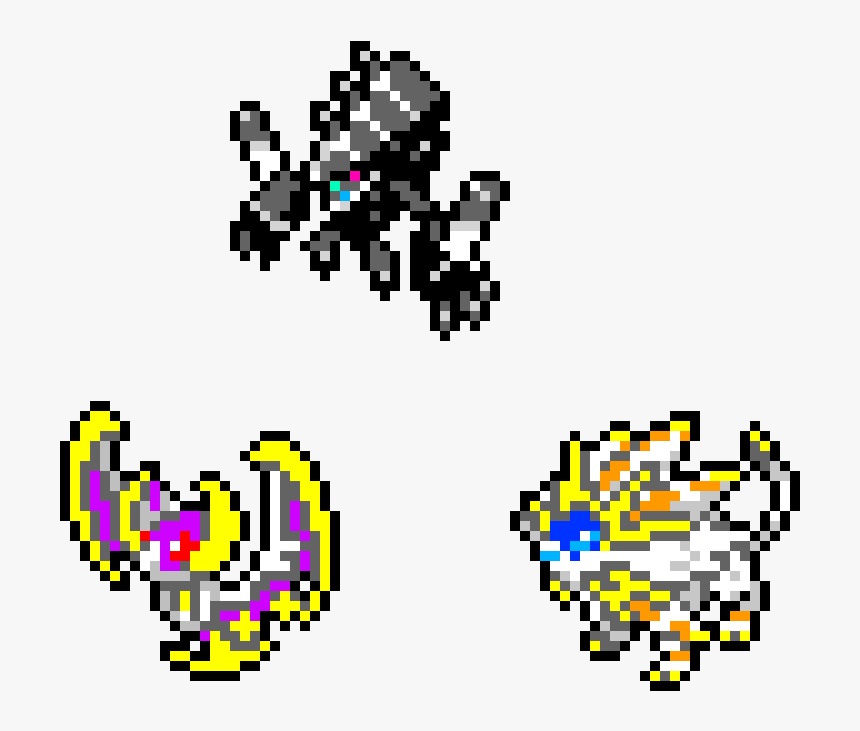 Pixel Art Pokemon Necrozma, HD Png Download, Free Download