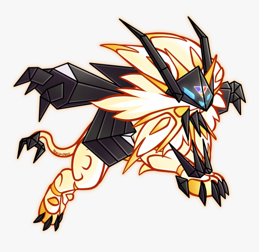 Edited My Solgaleo And Lunala Illustrations Today After - Pokemon Ultra Sun And Moon Solgaleo, HD Png Download, Free Download