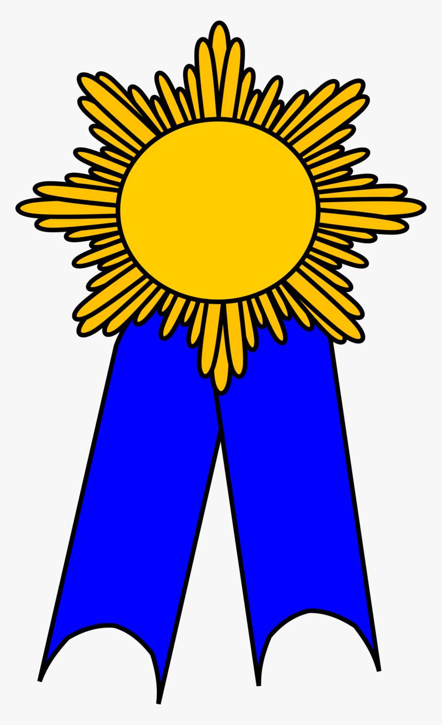 Prize Ribbon Blue And Gold - Girl Scout Gold Award Clipart, HD Png Download, Free Download