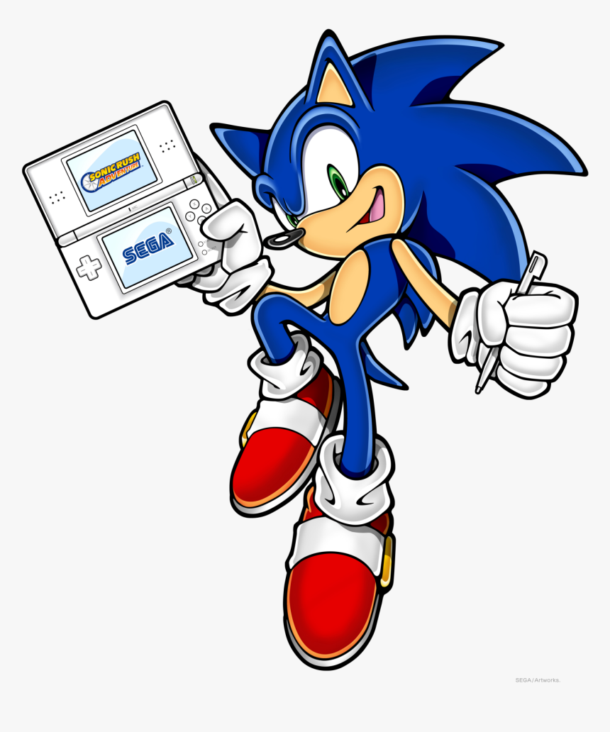 Sonic Rush Adventure Nintendo Ds - Sonic Rush Adventure Sonic, HD Png Download, Free Download