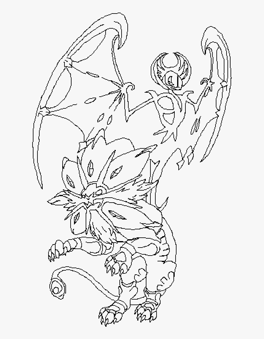 Pokemon Lunala And Solgaleo Drawing Hd Png Download Kindpng