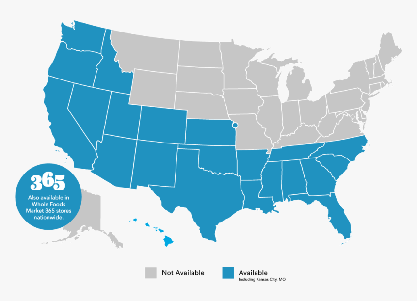 Is The Whole Foods/amazon Prime Discount Available - Red United States Map, HD Png Download, Free Download