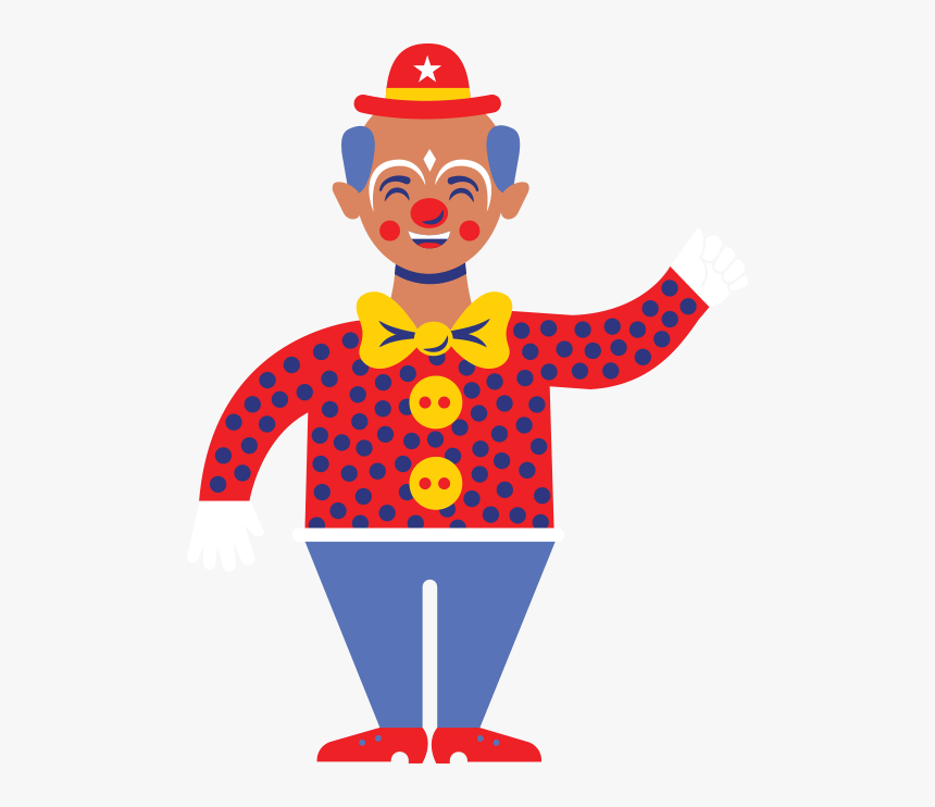 Clown Clipart Parade - Cartoon, HD Png Download, Free Download