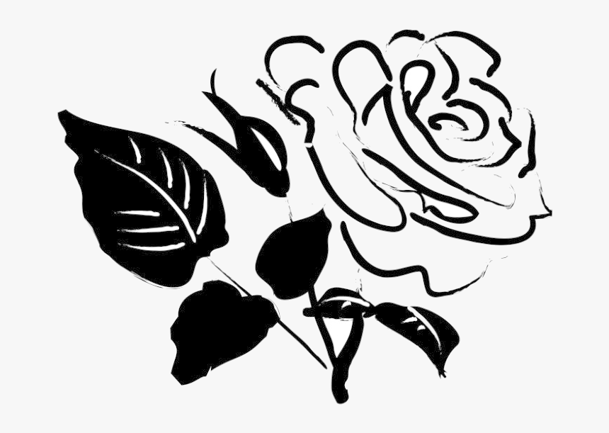 Rose Blossom Sketch Church Clipart Transparent Png - Rose Clip Art, Png Download, Free Download