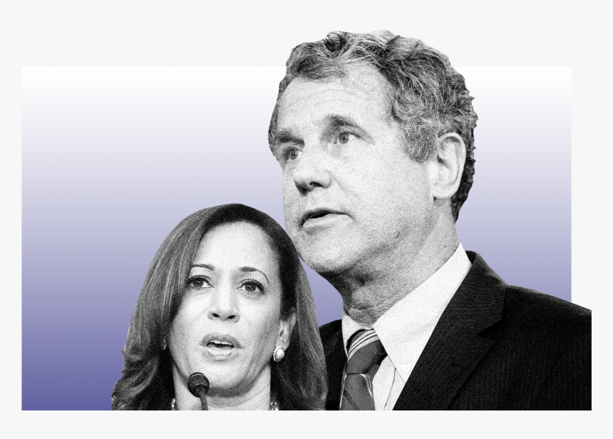 Illustration Of Sherrod Brown And Kamala Harris, HD Png Download, Free Download