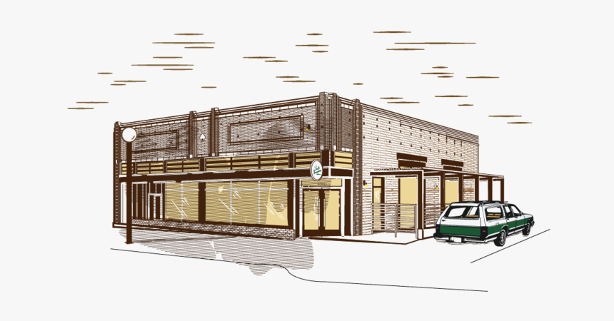 Tennyson Building Sketch - Architecture, HD Png Download, Free Download