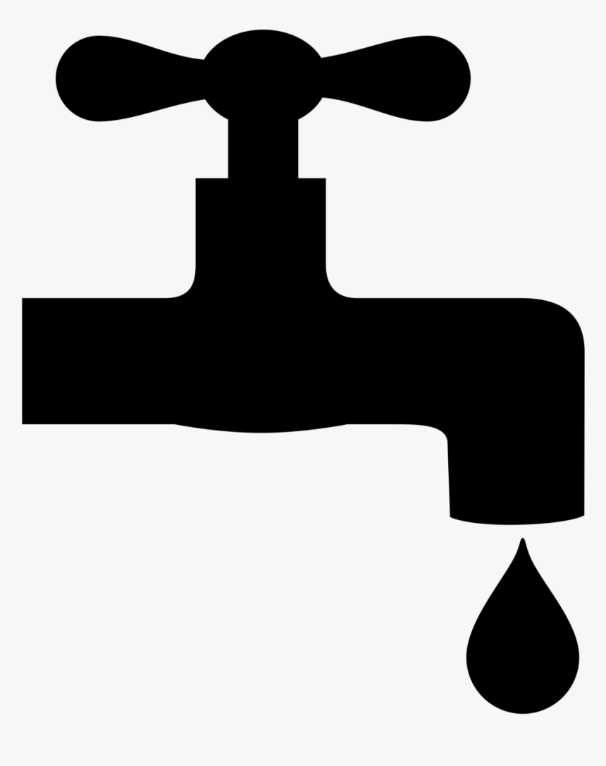Tap Computer Icons Plumbing Sink - Water Tap Icon Png, Transparent Png, Free Download