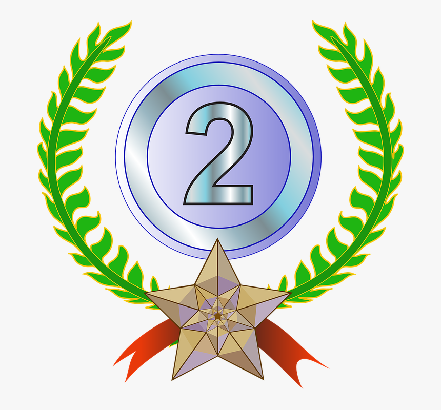 Award, Trophy, Laurel Wreath, 2nd, Silver, Success - 3rd Place Transparent, HD Png Download, Free Download