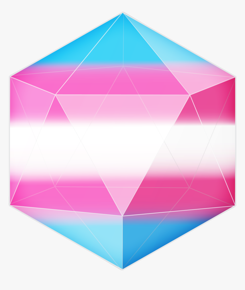 So, Here Are Some Pride Flag D20"s They"re Transparent - Triangle, HD Png Download, Free Download